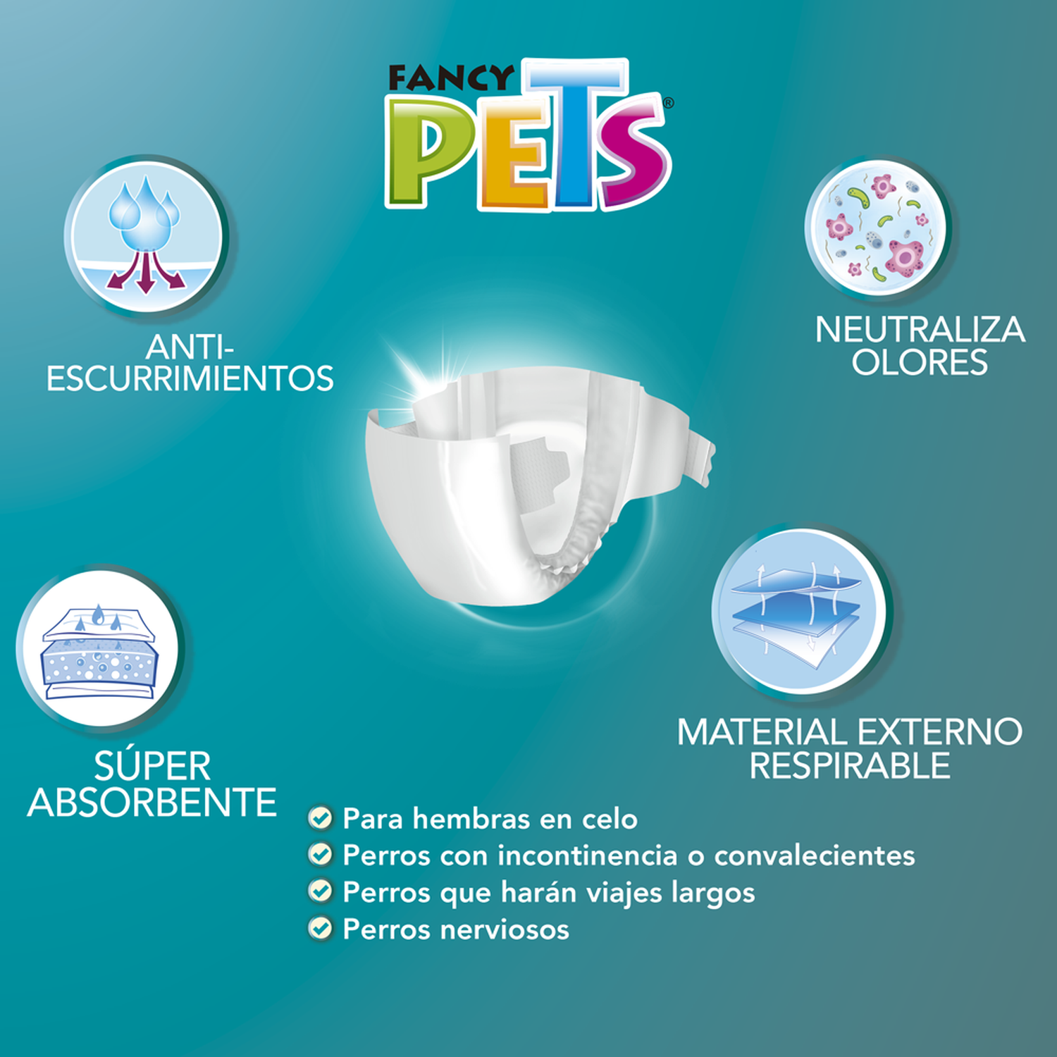 Dry Pet Large Dog Diapers 12 Pieces