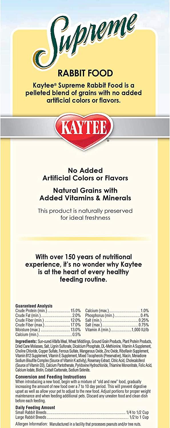 Alimento Premium Kaytee Supreme Conejo Pellets 4.53 kg