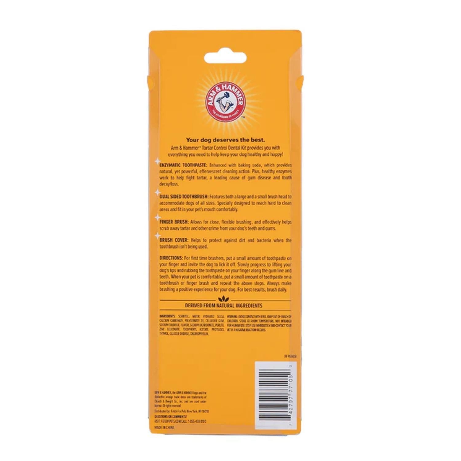Arm & Hammer Kit Pasta Dental Perro tartar control Plátano-Menta
