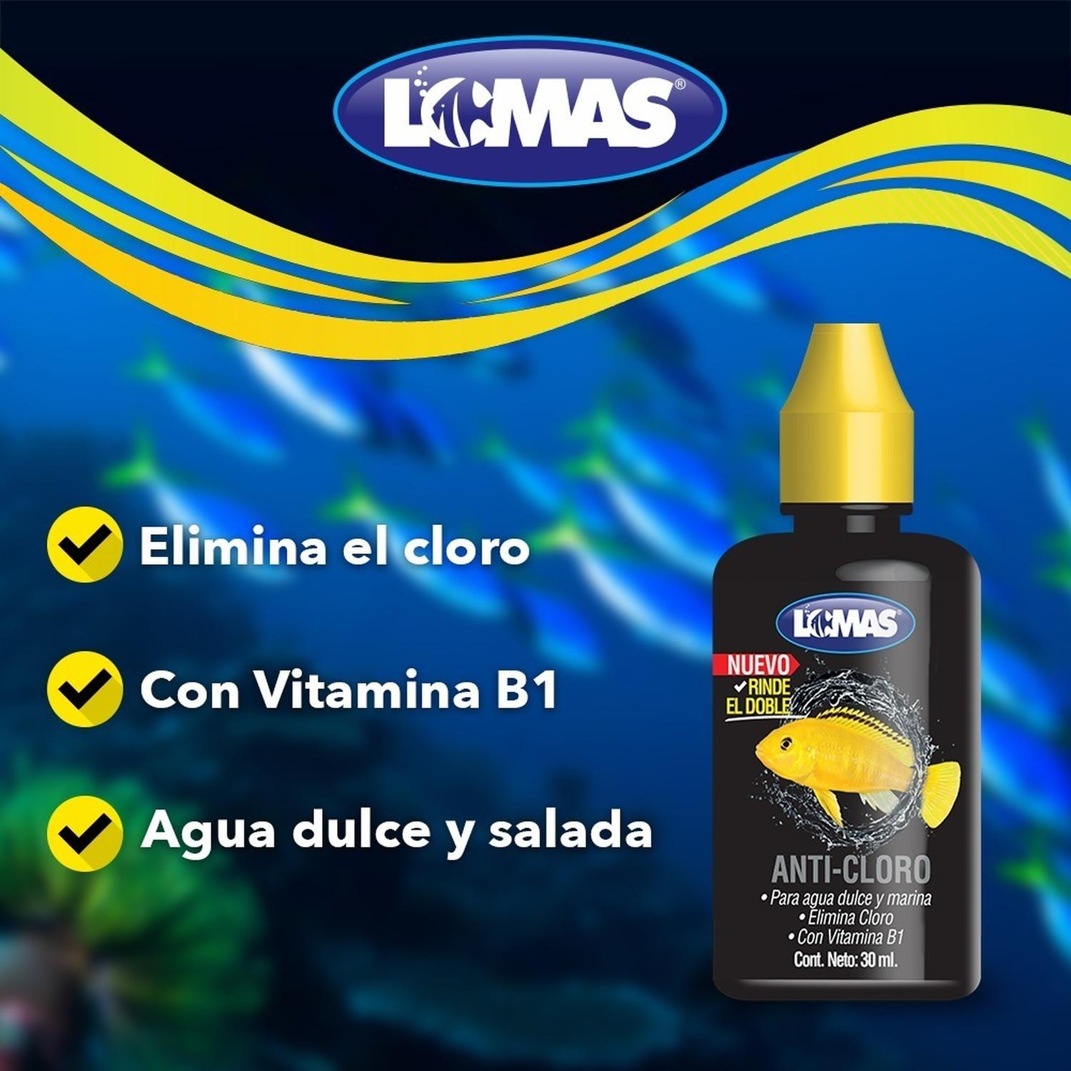 Antichloro With Vitamin B1 30 Ml Lomas Aquarium immune system