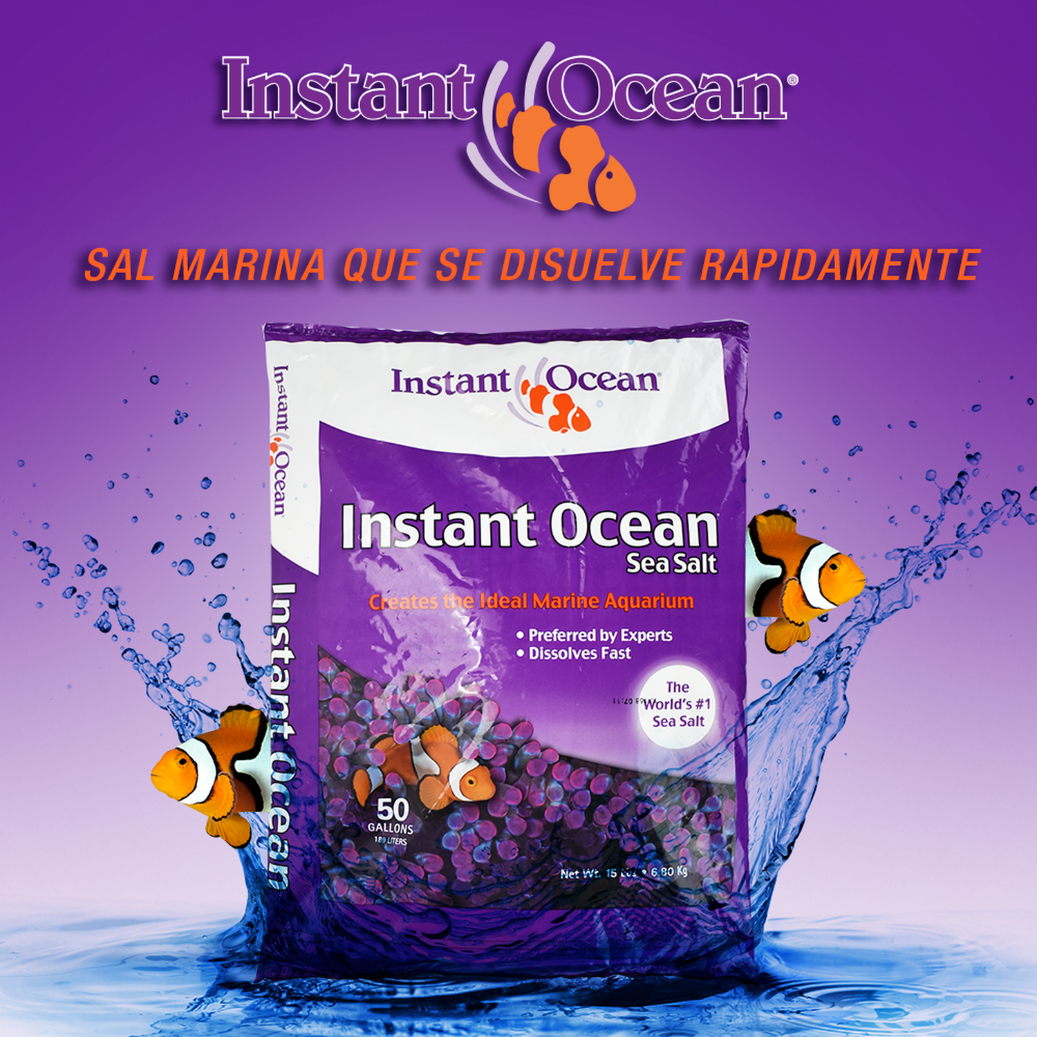 Instant Ocean Sal marina Sea Salt 189.3 lt acuario marino