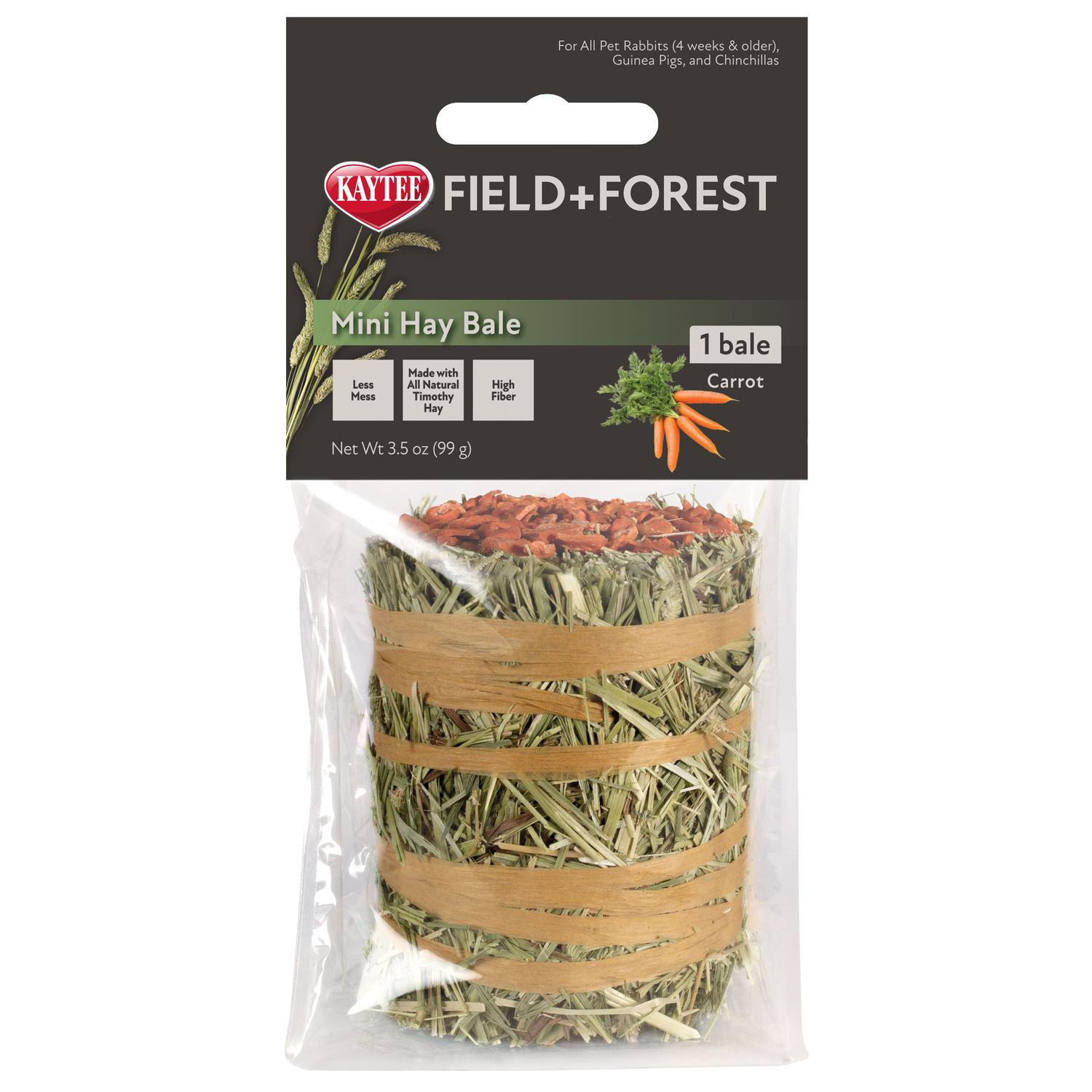 Mini Pacas Field&Forest heno Timothy Gold con zanahoria