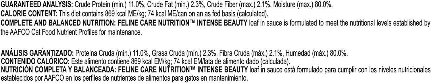 Cat food can Intense Beauty Wet Loaf Royal Canin