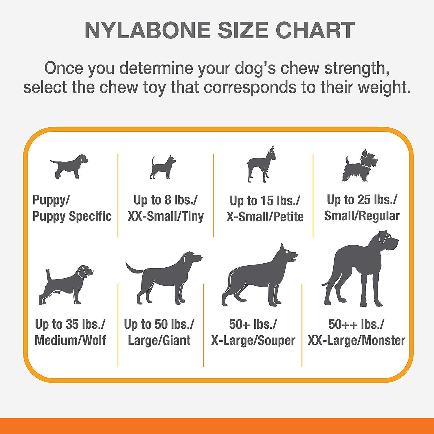 Juguete Huesos Nylabone Dura Power Chew Manzana 2pz 11kg