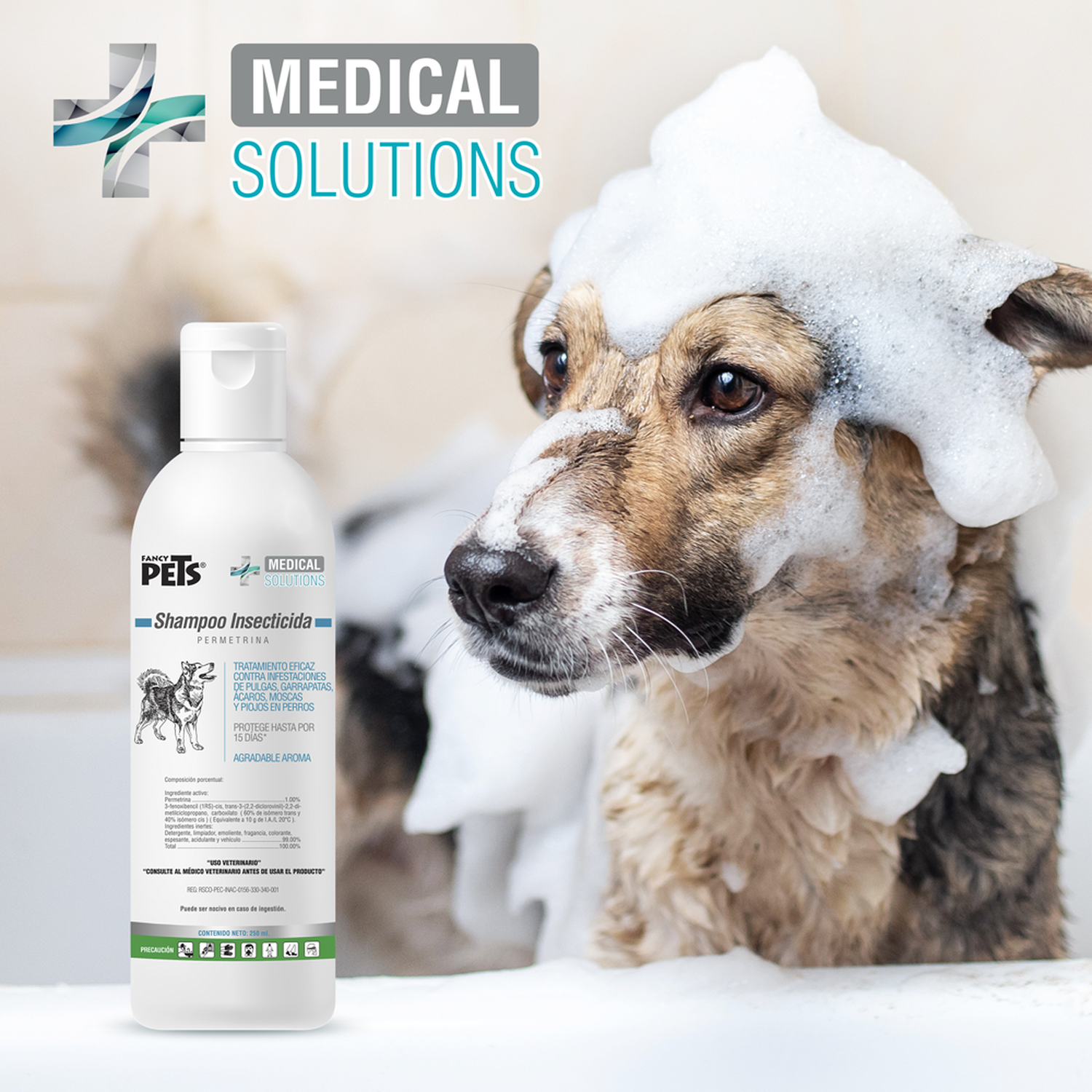 Medical Solutions Insecticide Shampoo 250Ml for dogs