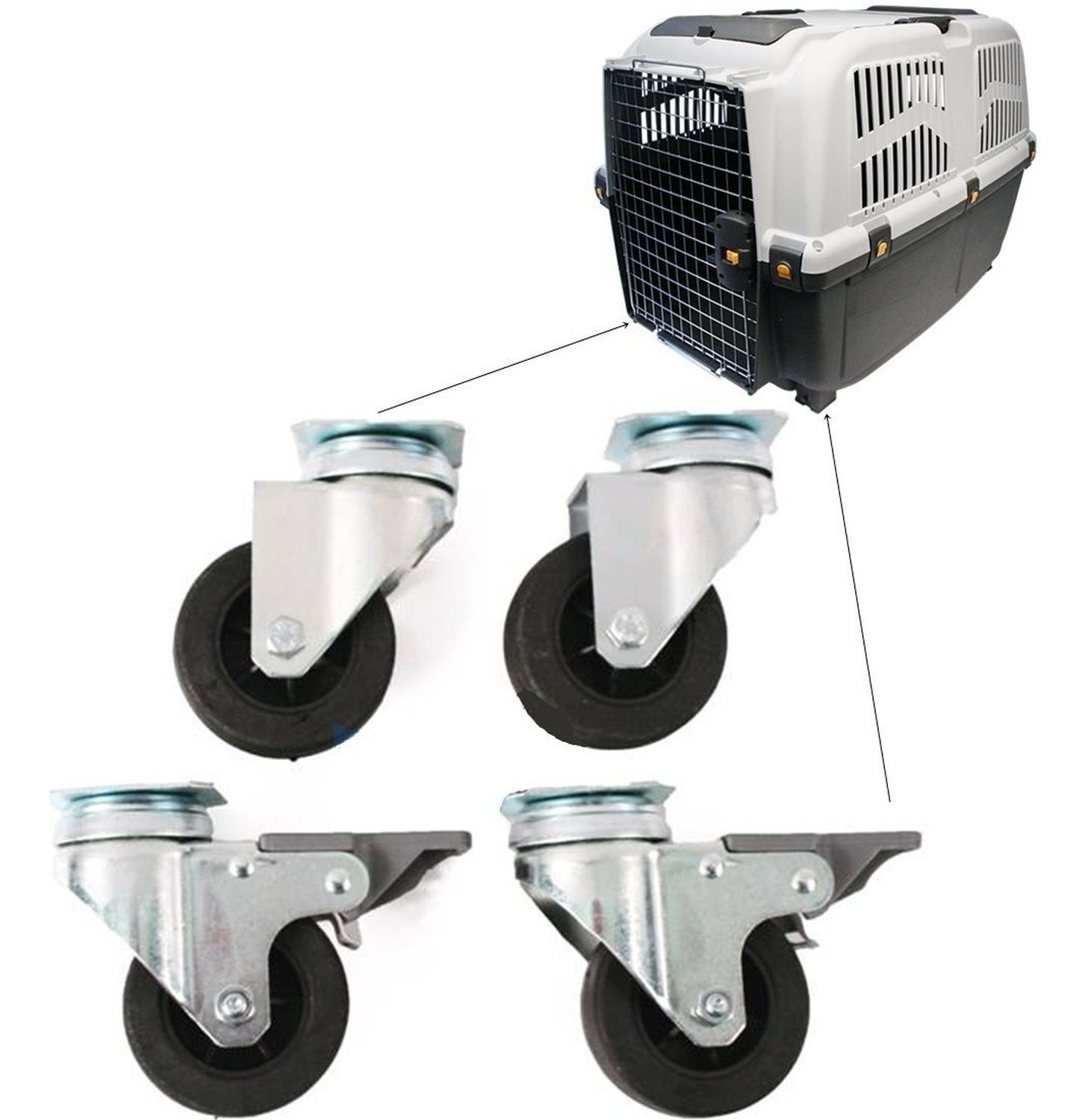 Set De Ruedas Para Transportadora de perros Skudo Iata
