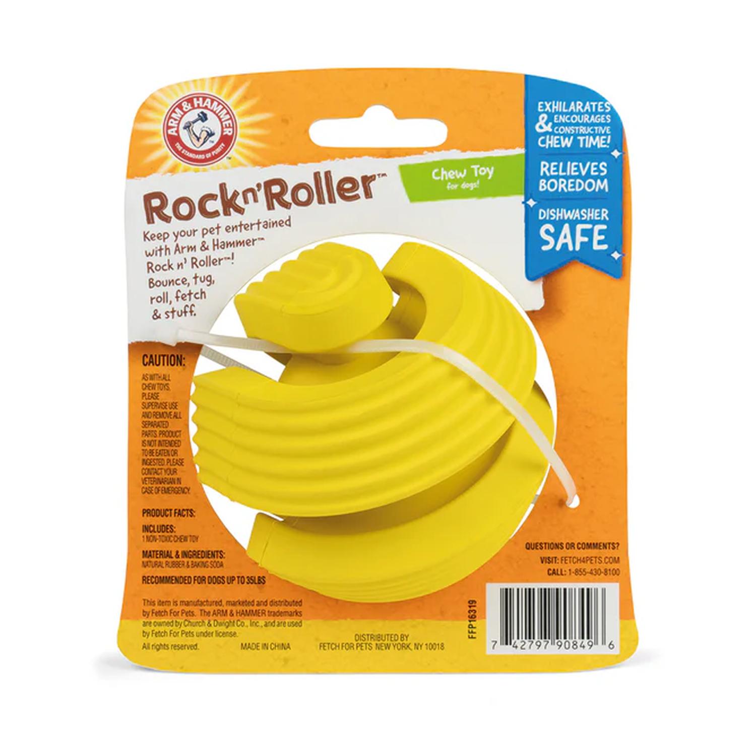 Arm & Hammer Rock'N Roller Juguete pelota rellenable perro