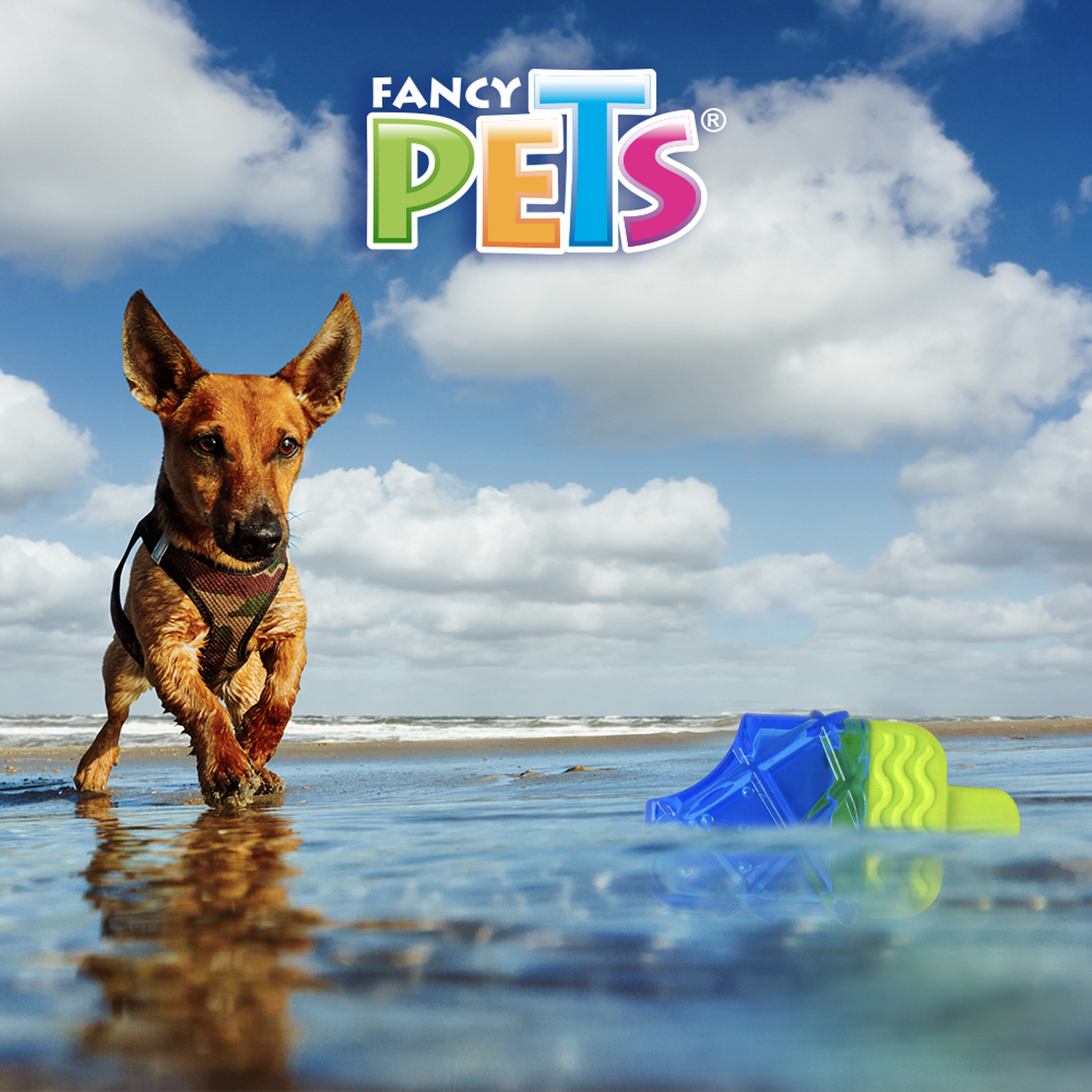 Juguete refrescante perro clima caliente congelable pez cool