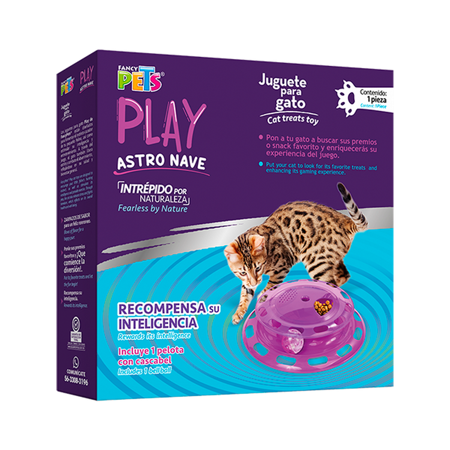 Fancy Pets Interactive Cat Toy Play Astro Ship