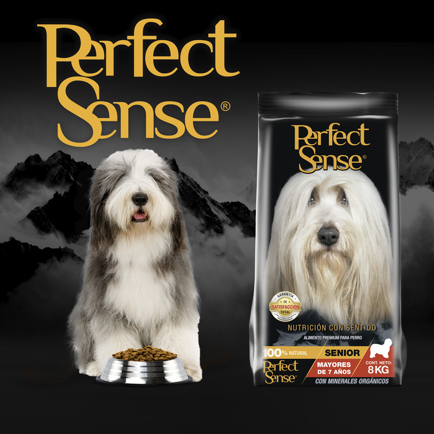 Alimento para perro viejito Perfect Sense Senior 8 Kg