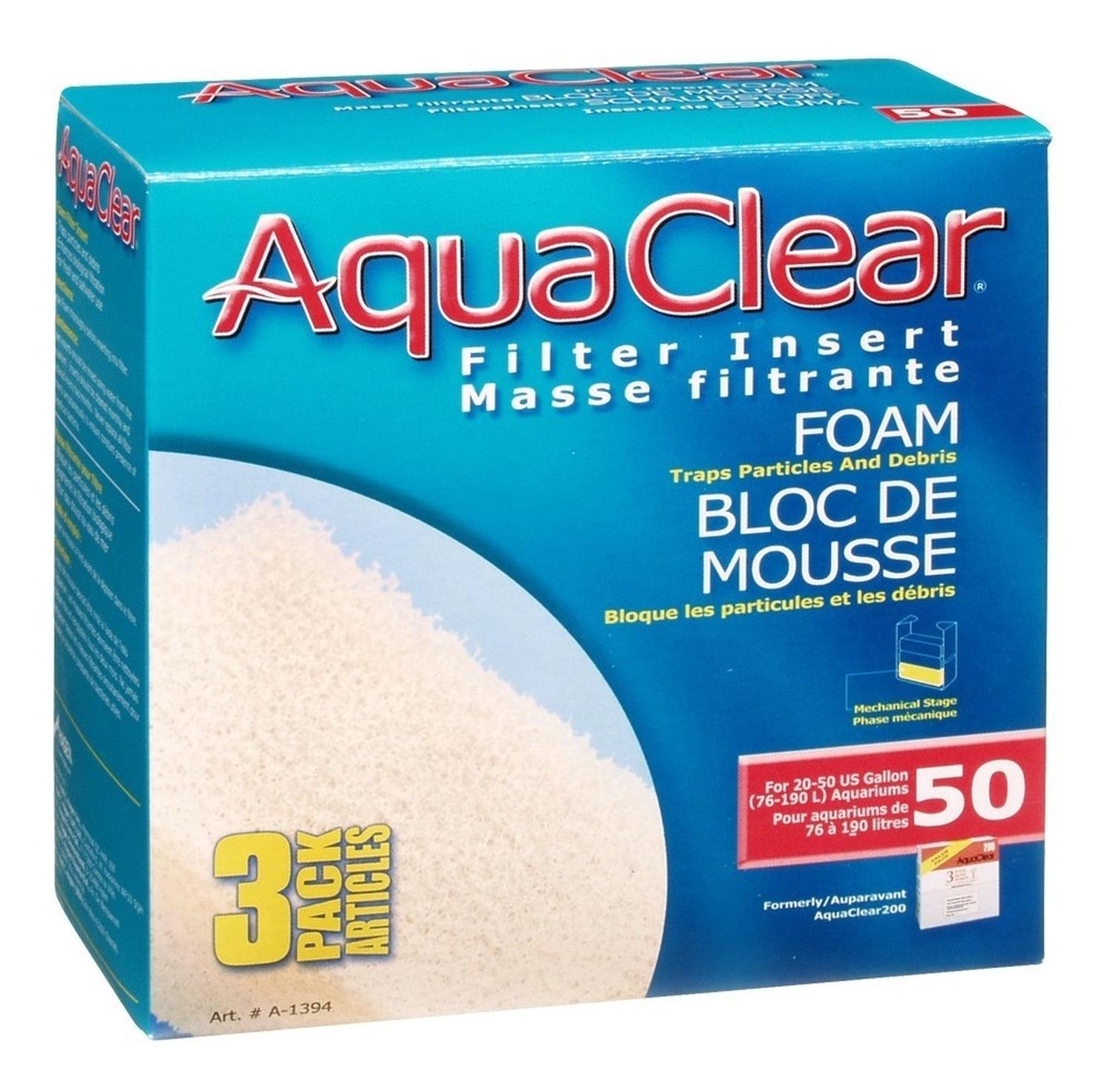 Repuesto Esponja Aquaclear 50/200 Caja Con Tres Cargas