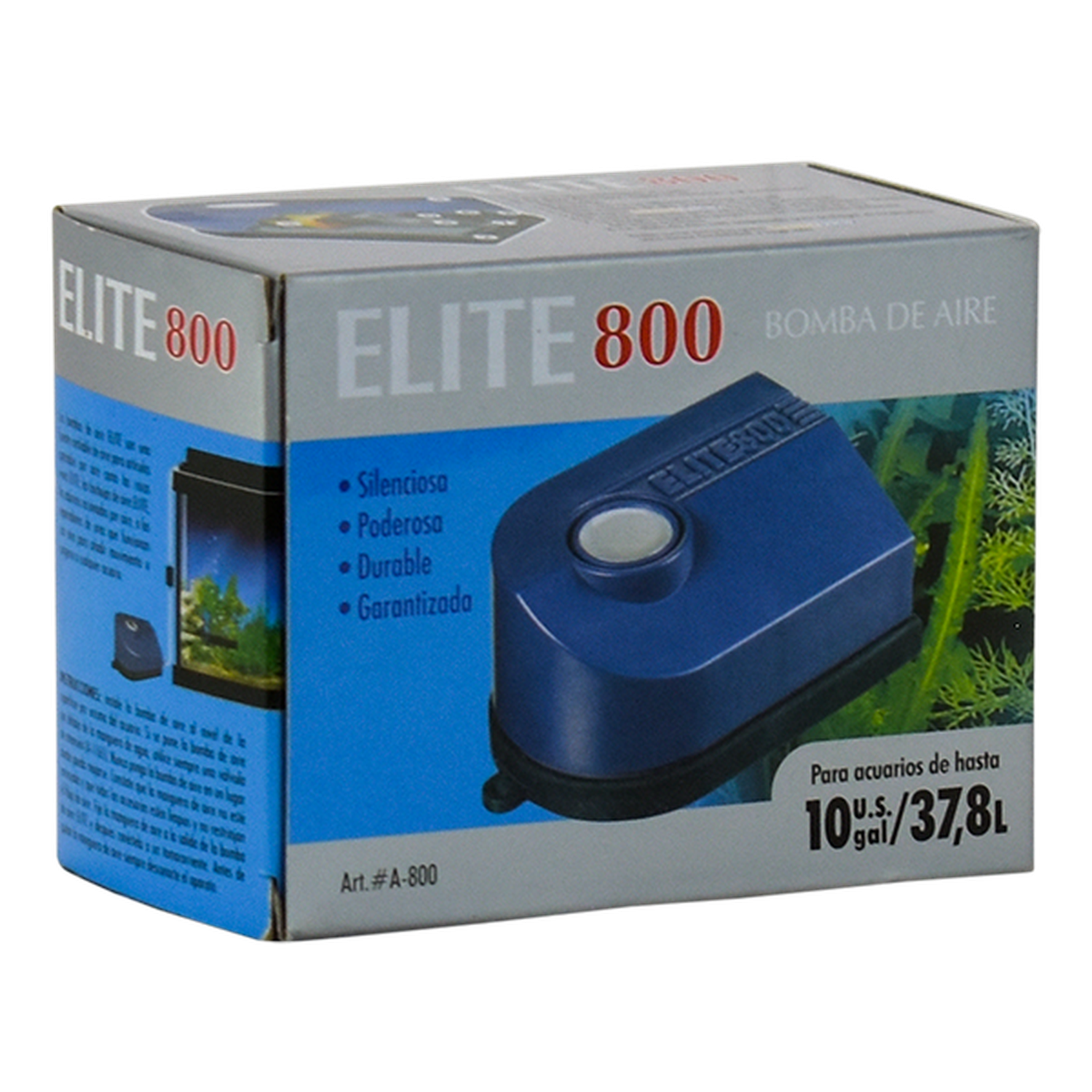 Elite bomba de aire oxigenadora para acuario 800 10 gal-37L