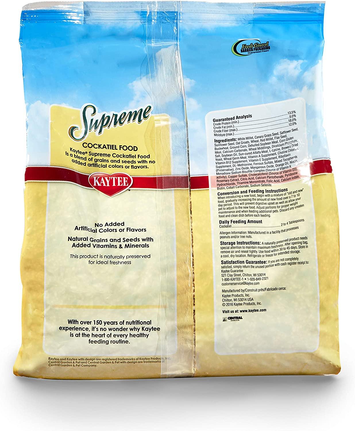 Premium Kaytee Supreme Nymph Food 2.27 kg
