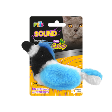 Fancy Pets juguete para gato sound con catnip chara azul