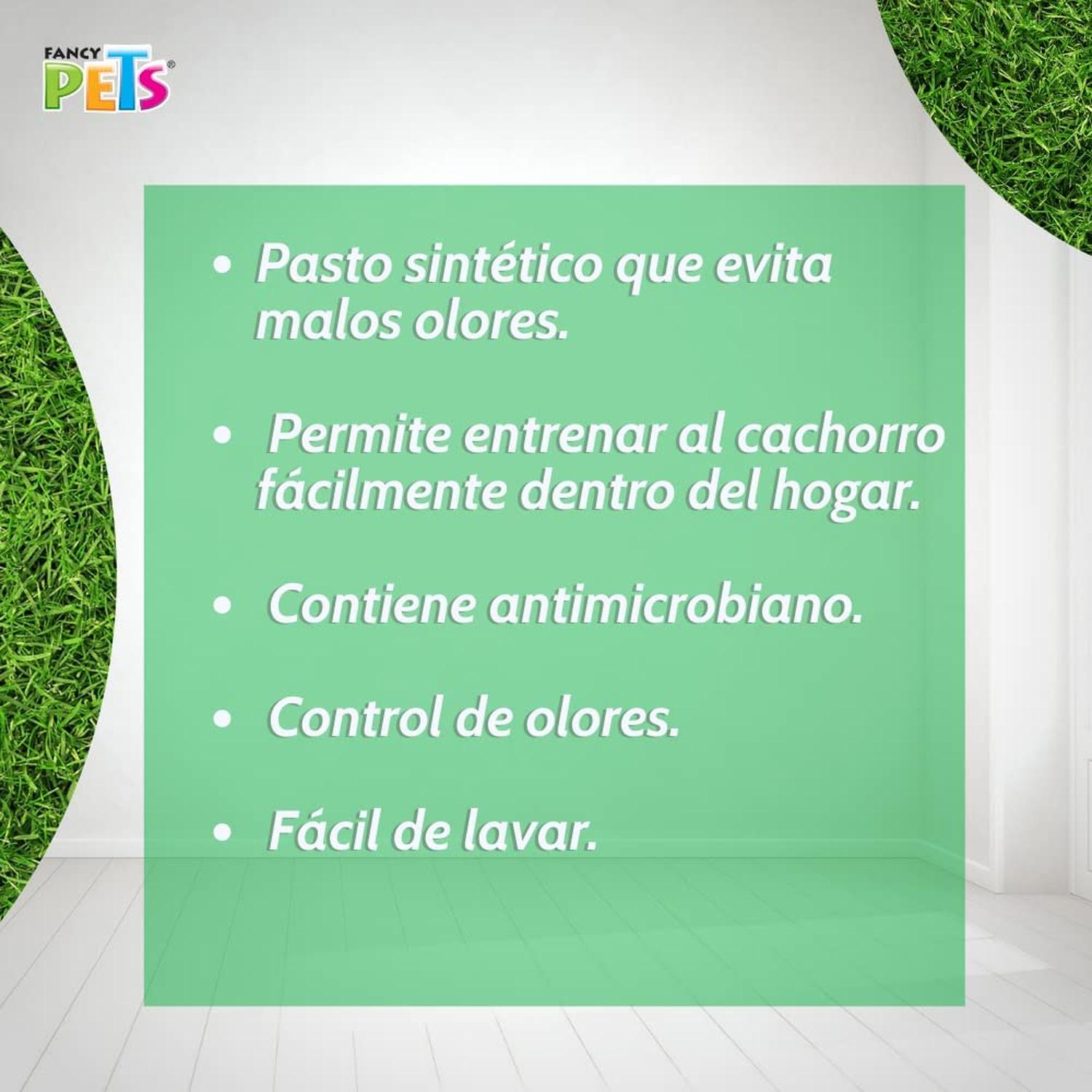 Doggie Grass Tapete Entrenador Pasto Sintetico perro chico