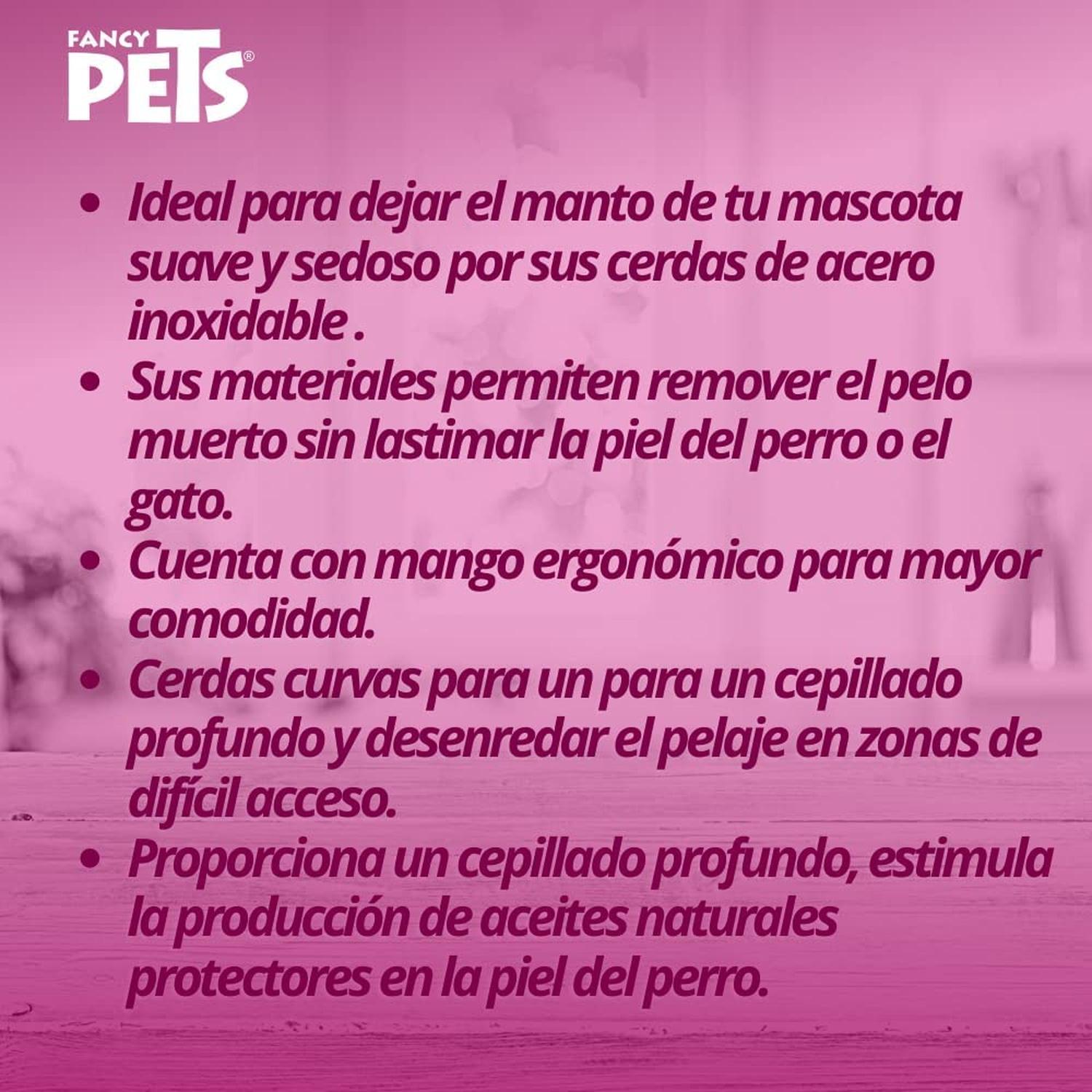 Fancy Pets Carda Para Perros acero inoxidable Tamaño Chico