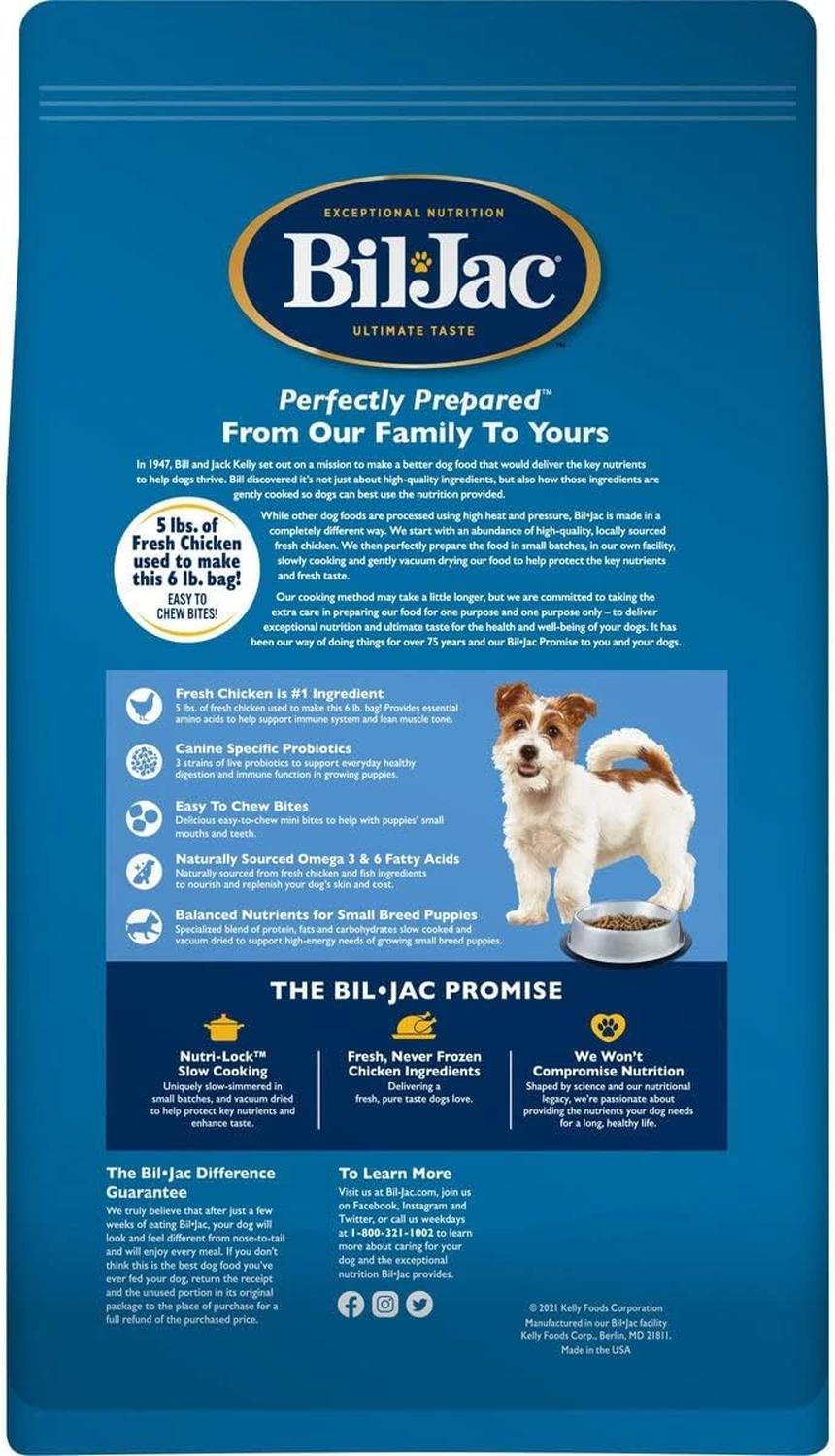 Bil-Jac alimento perro cachorro de raza chica 2.72 kg