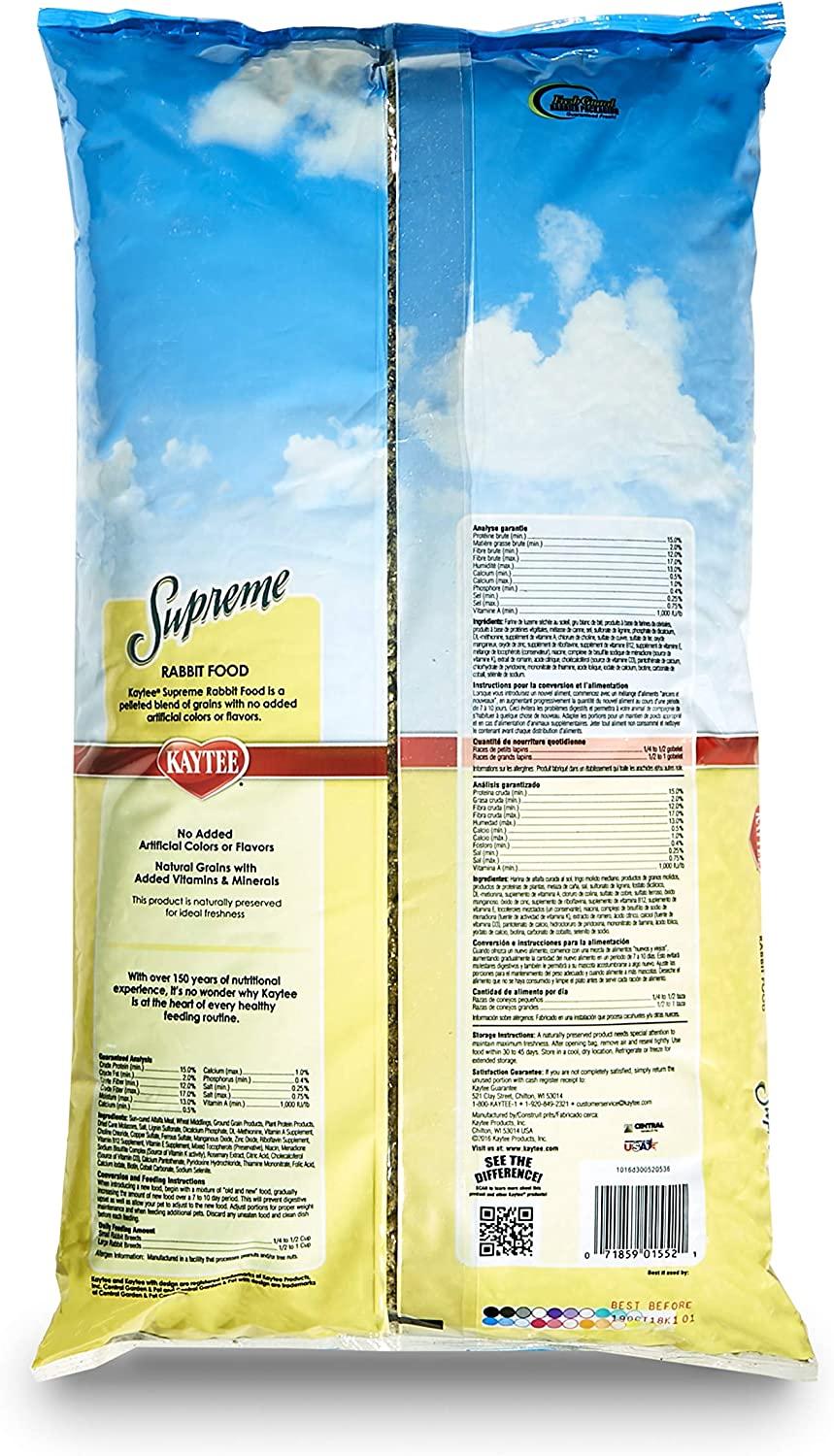 Alimento Premium Kaytee Supreme Conejo Pellets 4.53 kg