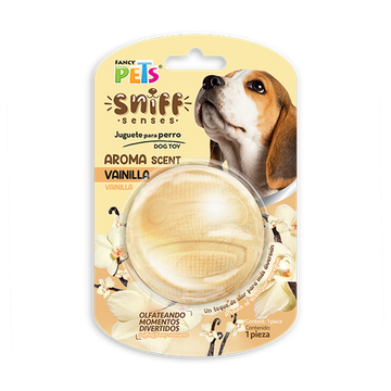 Fancy Pets Sniff Senses juguete pelota perro aroma vainilla