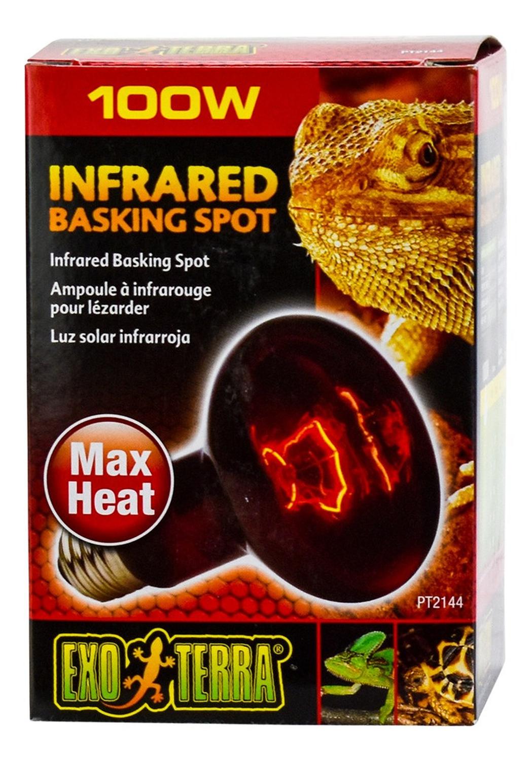 Exo-Terra terrarium or reptile HeatGlo 100w infrared spotlight