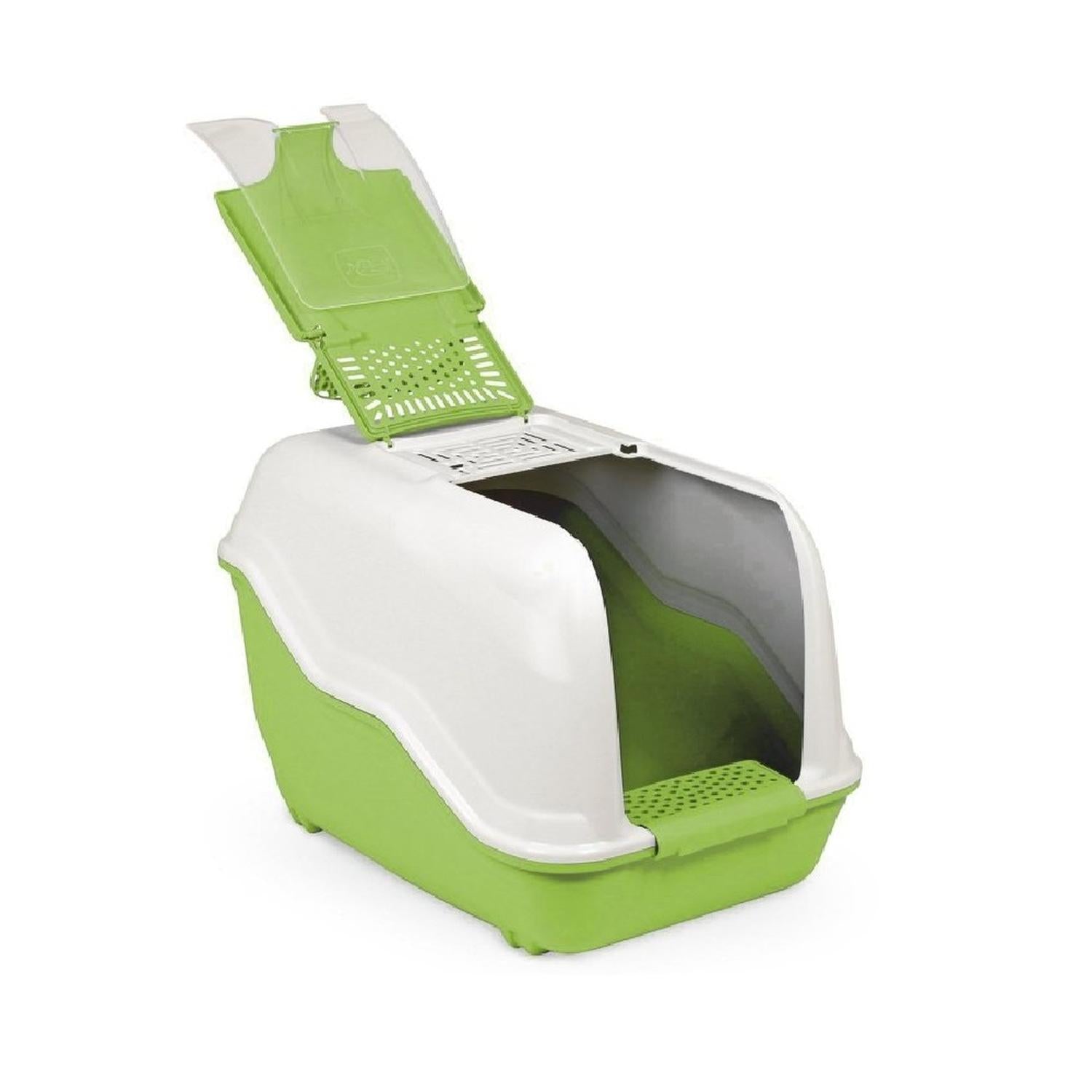 MPS arenero tapa puerta abatible pala filtro de olores gato
