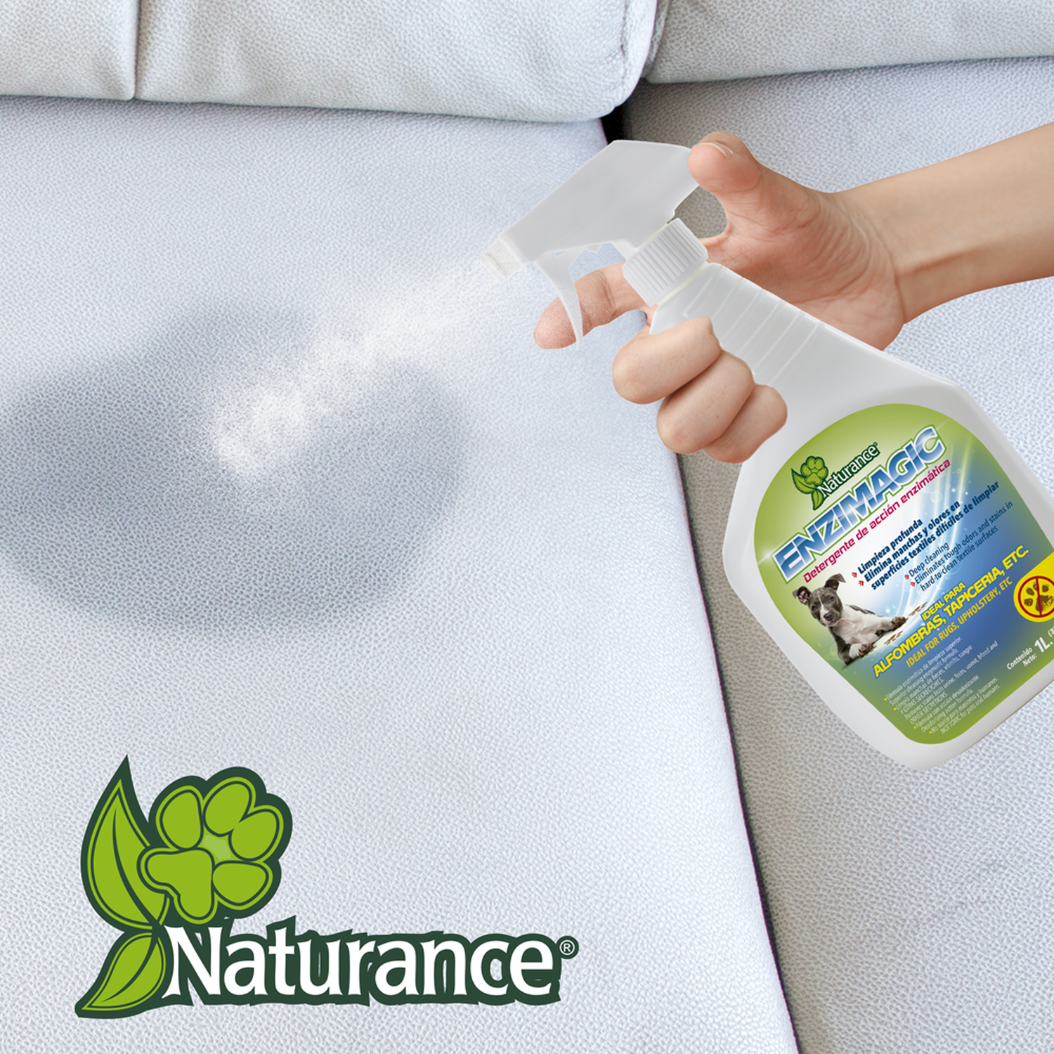 Naturance Enzimagic detergente perro quita manchas olores 1L