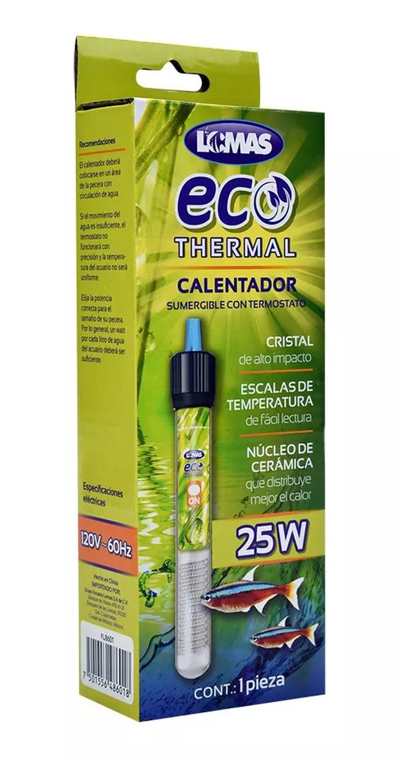 Lomas Calentador termostato sumergible EcoThermal 25w acuario