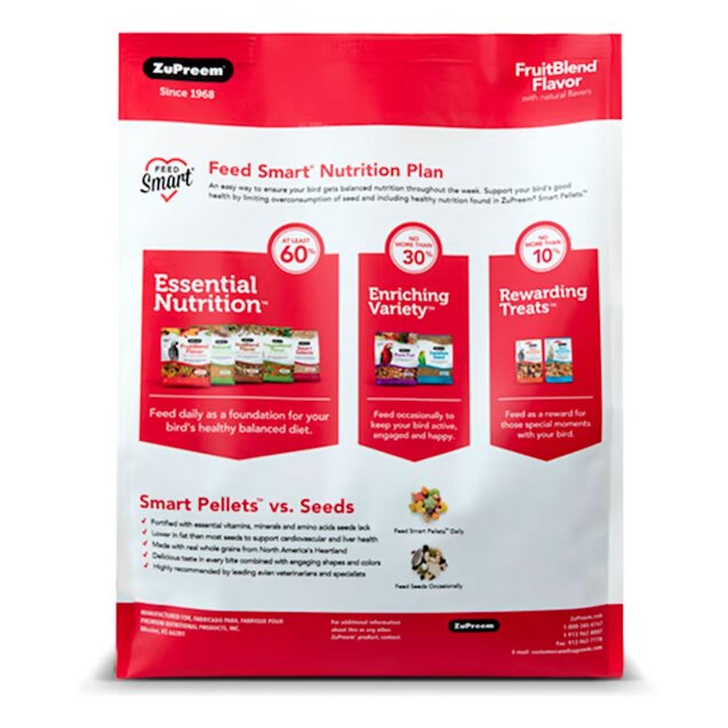 Alimento frutal Zupreem Aves Fruitblend L Guacamaya 15.87 kg