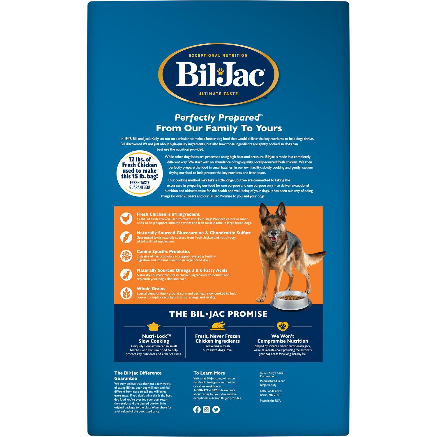 Bil-Jac alimento perro adulto raza grande 6.80 kg
