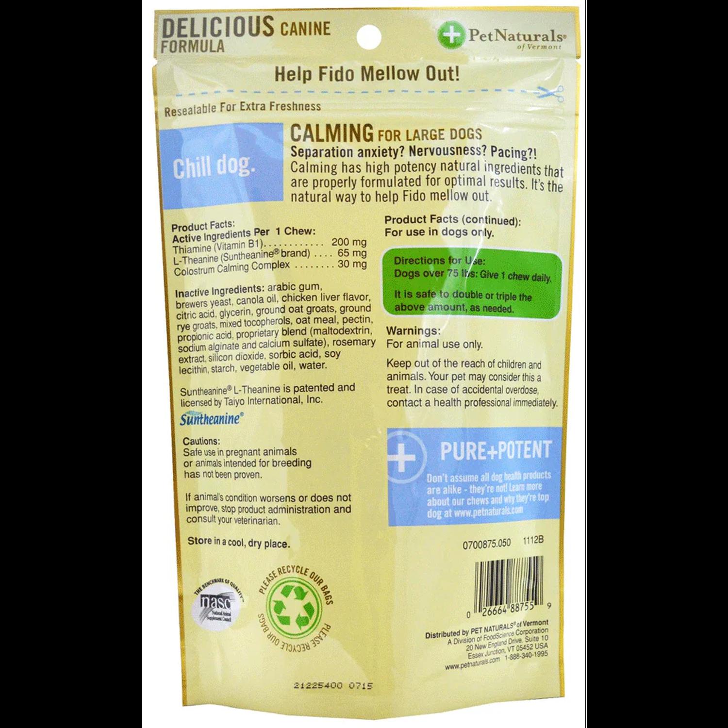 Pet Naturals Calmantes para Perros Medianos y Grandes