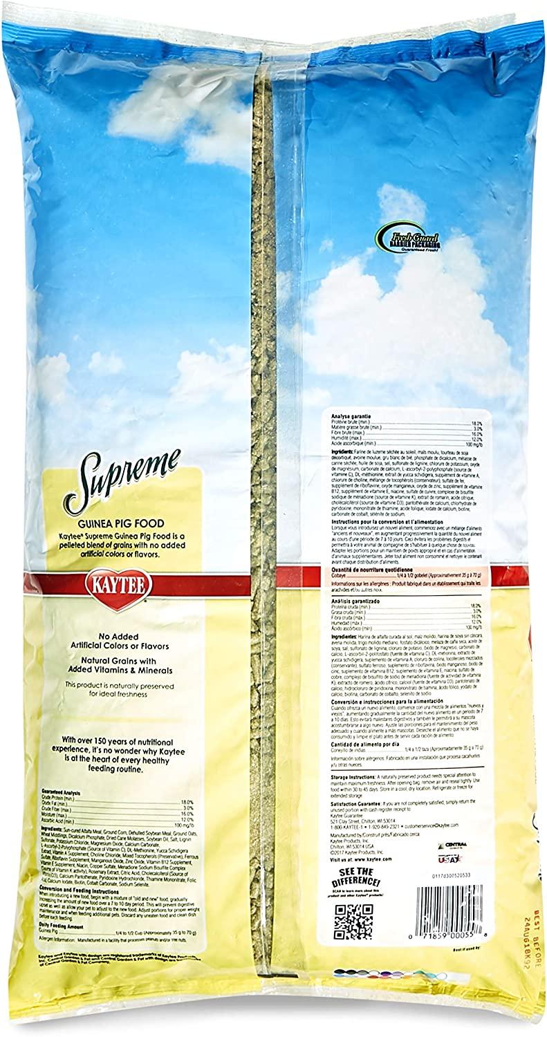 Premium Food Kaytee Supreme Cuyo Diet Pellets 4.53 kg