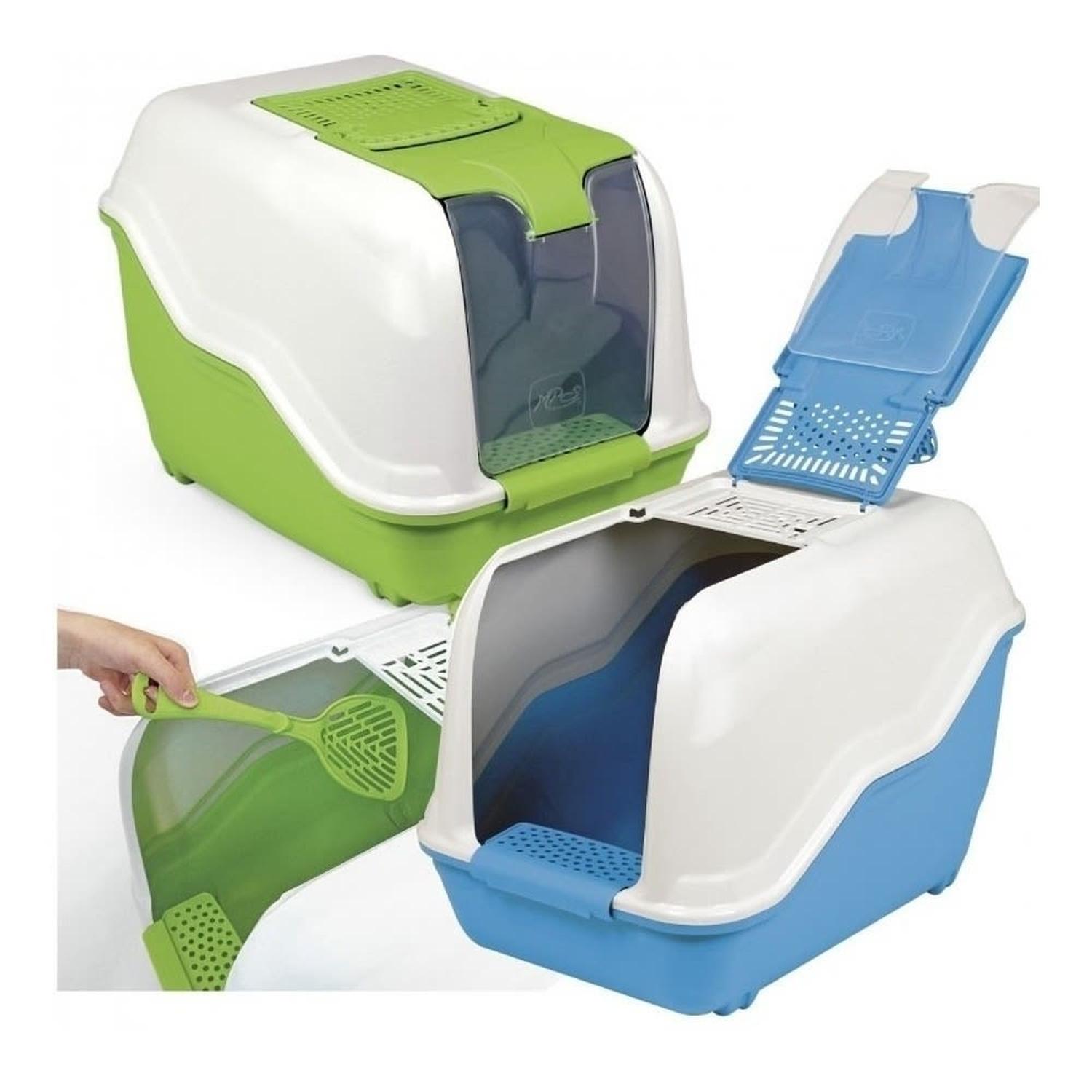 MPS arenero tapa puerta abatible pala filtro de olores gato