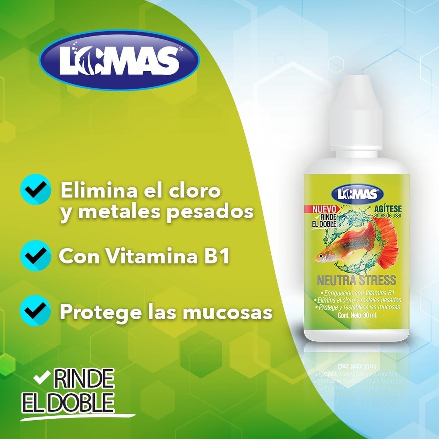 LOMAS Neutra Stress 30 Ml eliminates chlorine heavy metals
