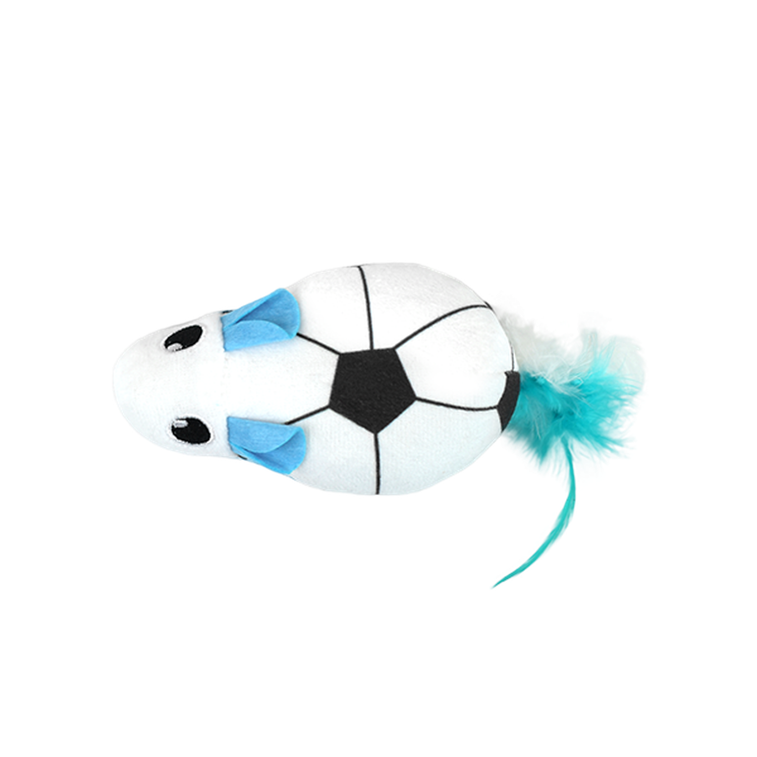 Fancy Pets Cat Toy Sound with Catnip Mouse Soccer