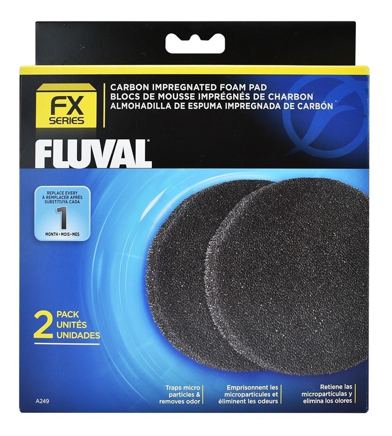 Repuesto Esponjas Carbón Impregnado FLUVAL FX4 FX5 FX6 2 Pza