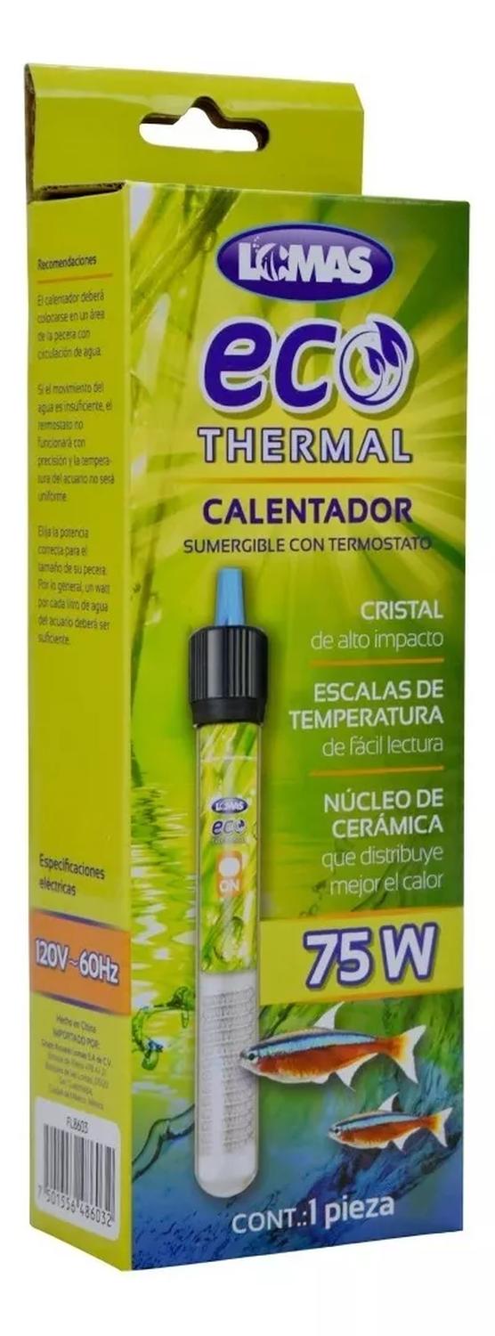 Lomas Calentador termostato sumergible EcoThermal 75w acuario
