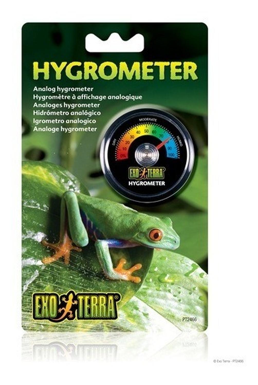 Rept-o-meter Higrometro De Reloj Exo Terra Mide Humedad