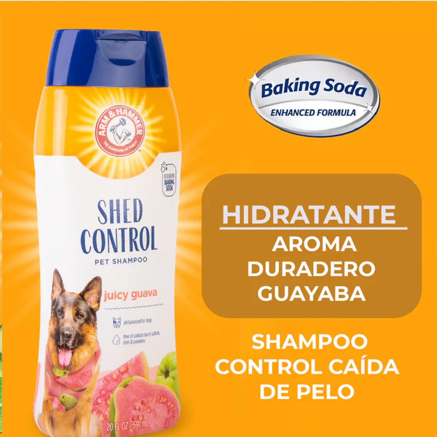 Arm & Hammer Shampoo para Perro Control Caída Pelo Guayaba 591ml