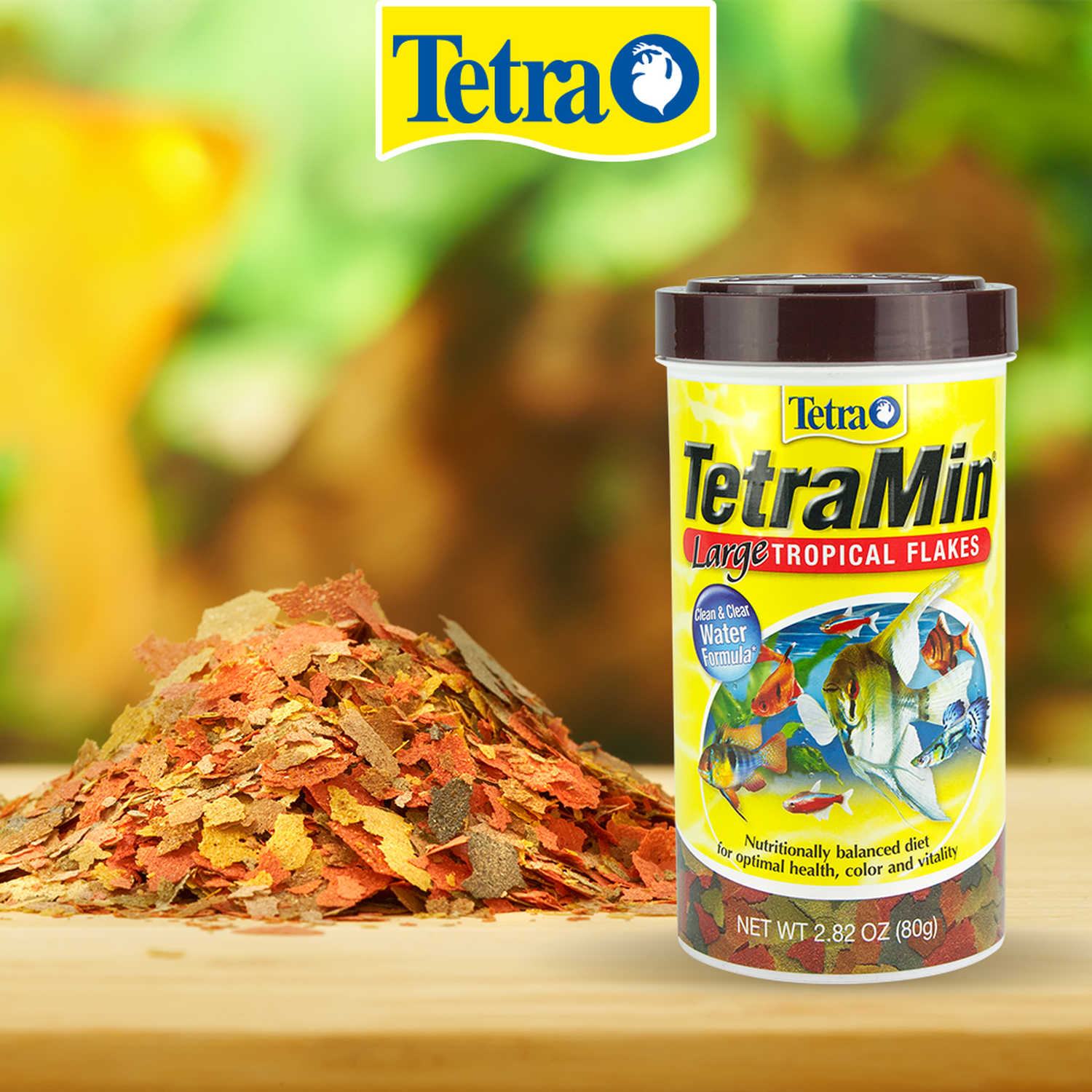 Tetra fish food TetraMin large flakes 80g neon, tetras