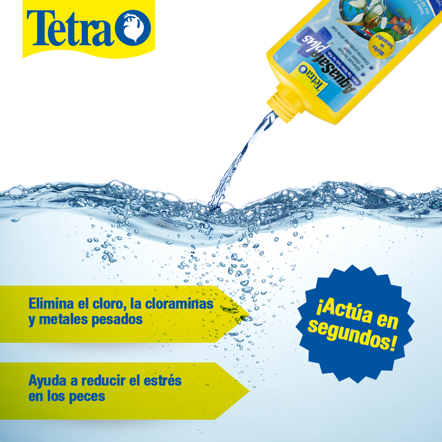 Acondicionador pecera Tetra AquaSafe Plus 500ml anticloro