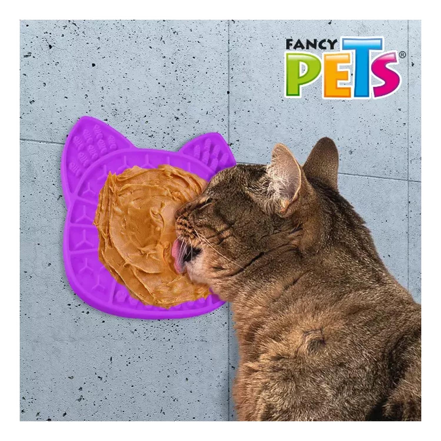 Fancy Pets tapete para lamer comida con espatula para gato