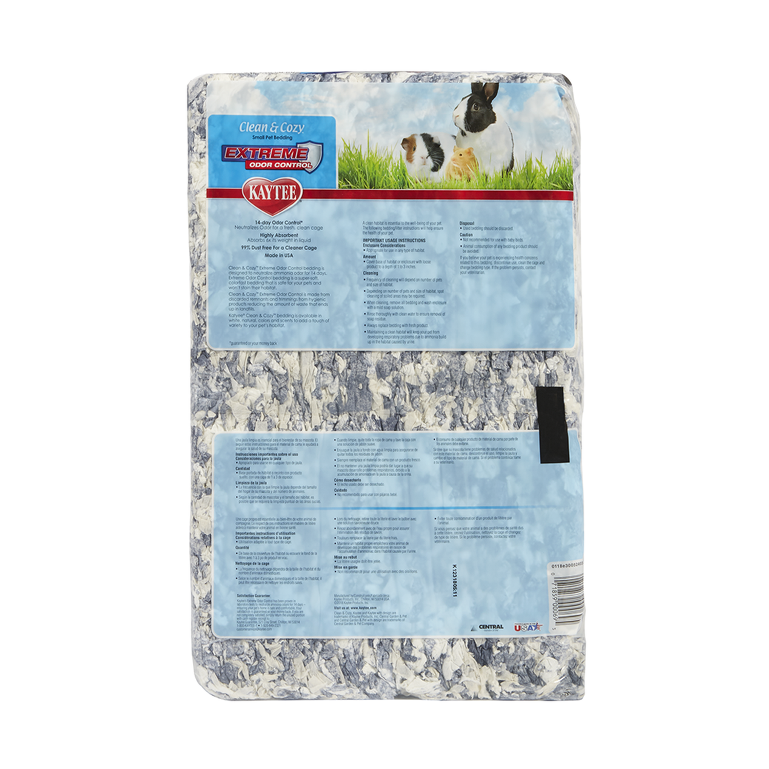 Kaytee Substrate bedding, rabbit Clean &amp; Cozy Extreme 40L