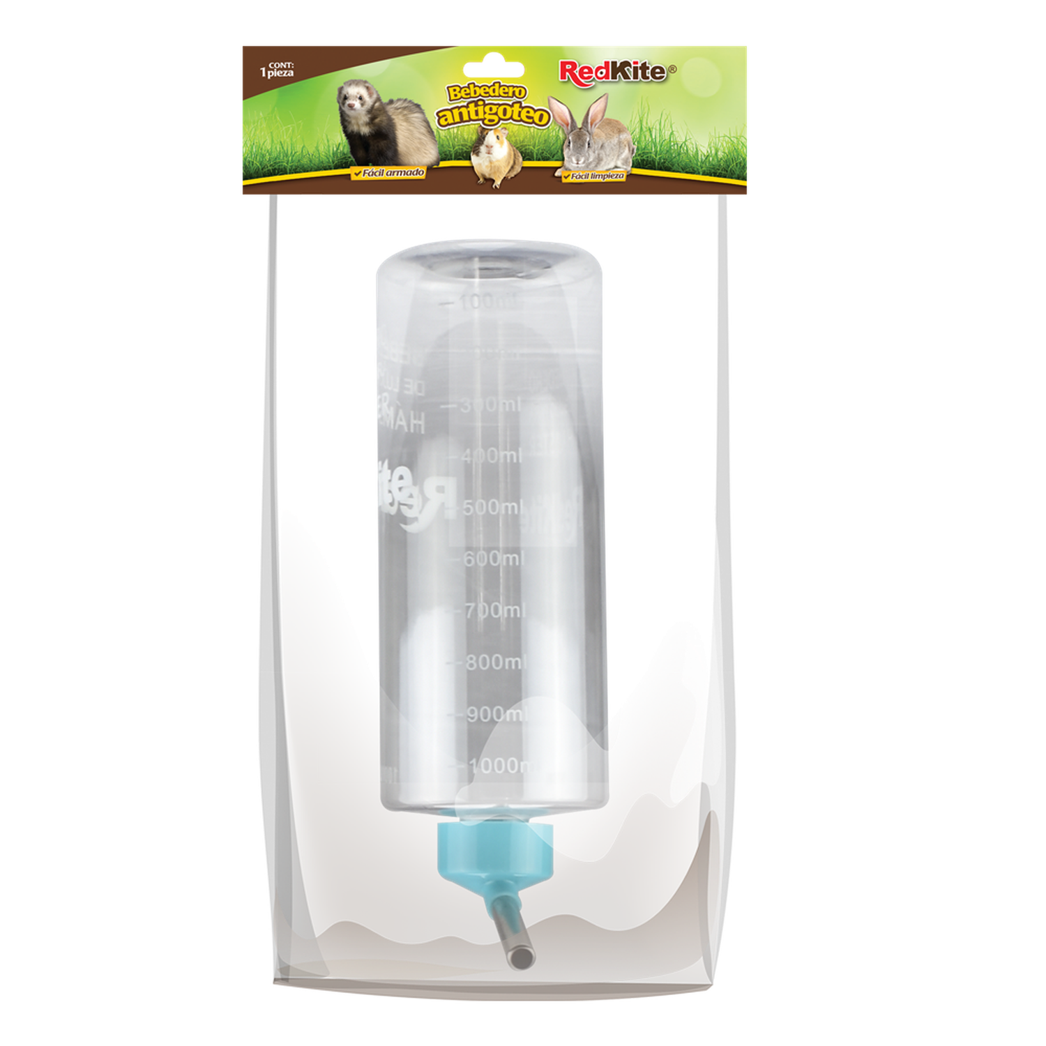 Redkite anti-drip waterer for your hamster rabbit 1 L