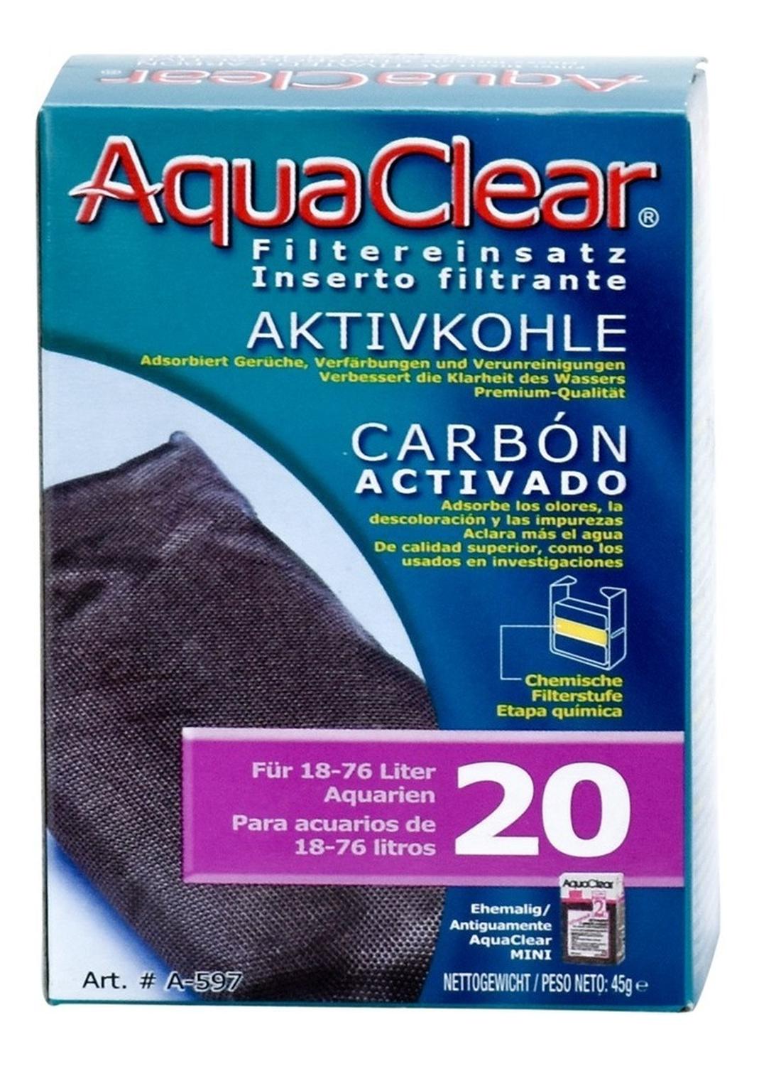 Repuesto Carbon Activado cascada Aquaclear Mini 20 de Aqua-Clear | G.Valkyria - imagen 1