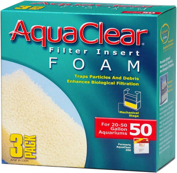 Repuesto Esponja Aquaclear 50/200 Caja Con Tres Cargas de Aqua-Clear | G.Valkyria - imagen 1