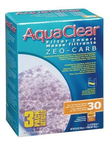 Zeo Carb Tres Pzs Para Filtro Aquaclear 30/150 Cascada de Aqua-Clear | G.Valkyria