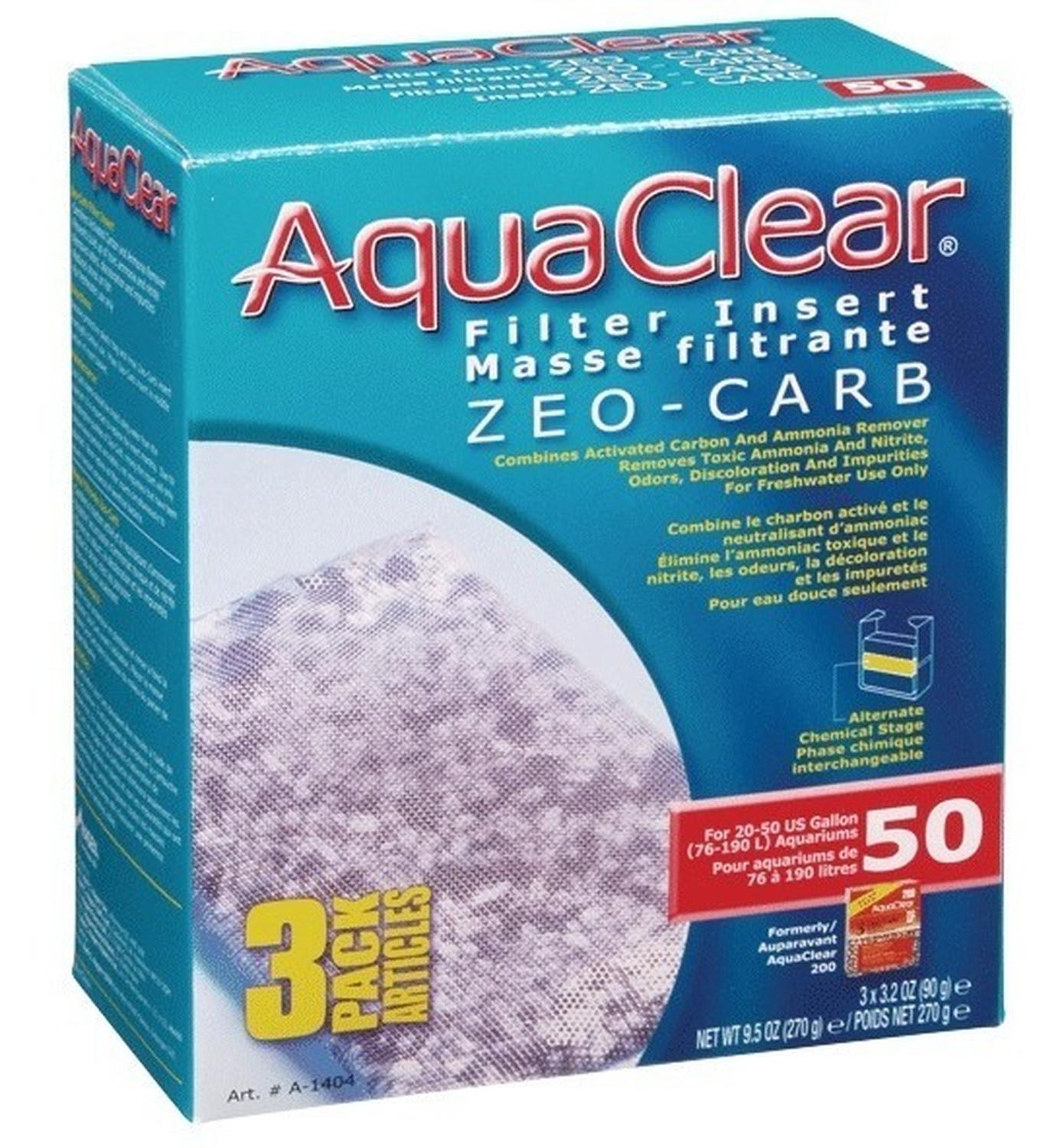 Zeo Carb Tres Pzs Para Filtro Aquaclear 50 de Aqua-Clear | G.Valkyria