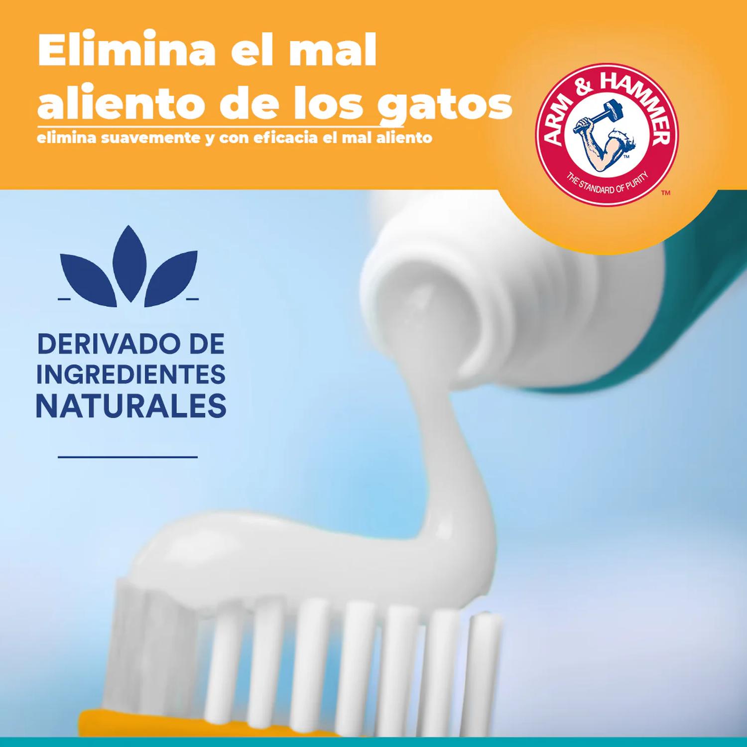 Arm & Hammer Kit Pasta Dental Cepillo Gato aliento fresco Atún | G.Valkyria - imagen 3