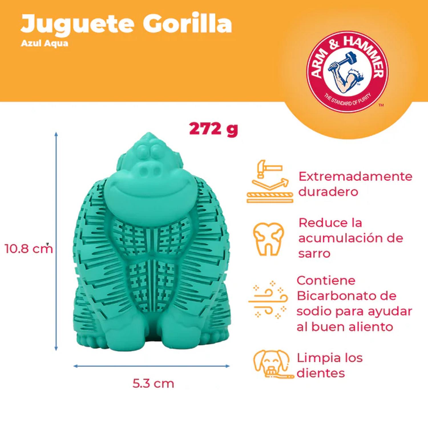 Arm & Hammer Treadz Juguete Dental para Perro Gorila Grande | G.Valkyria - imagen 7