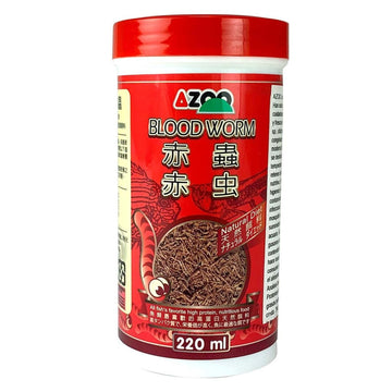 Azoo alimento para peces liofilizado Blood Worms larva 220ml | G.Valkyria - imagen 1